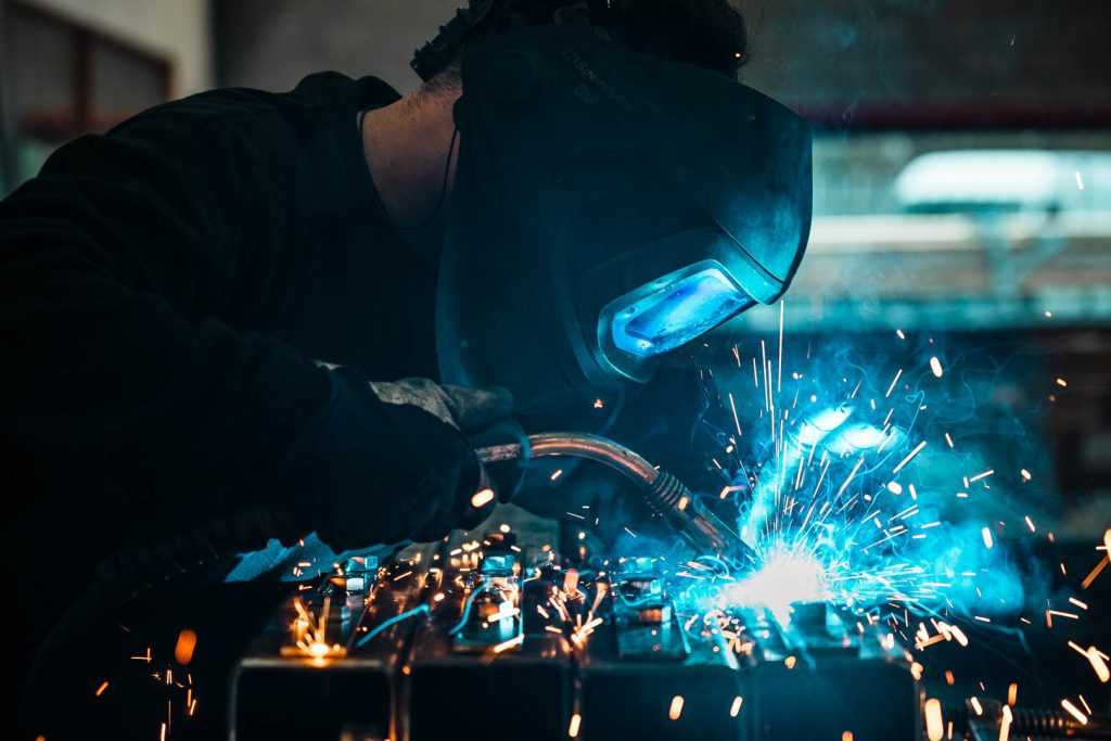 zijaanzicht van lasser van Armulux